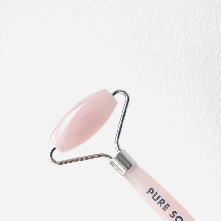 PURE SOL. - Wholesale Face/Beauty Roller - Rose Quartz Facial Roller2