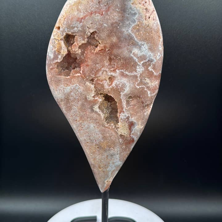 The 7 Directions - Wholesale Spiritual Stone/Crystal - Pink amethyst free form from Brazil w/ info card H2113