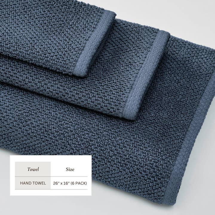 BH Collective - Wholesale Towel Set - Cotton Textured Bath Towel Set - Acacia Collection200