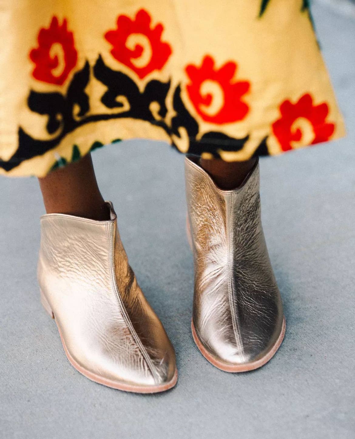 Nidalu Handmade - Wholesale Booties - Women's - Taksim Booties in Gold8