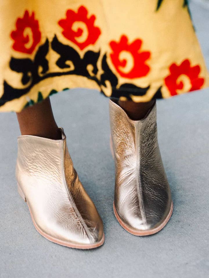 Nidalu Handmade - Wholesale Booties - Women's - Taksim Booties in Gold8