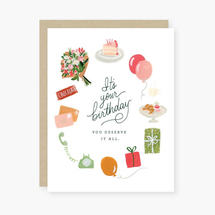 you deserve it all birthday card for wholesale by 2021 Co.