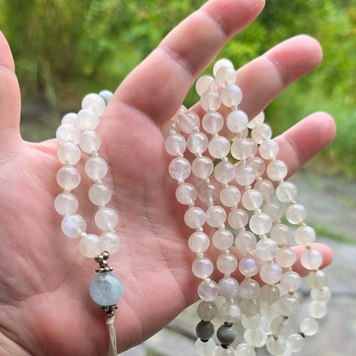 AAA Pietra di Luna & Acquamarina per la vendita all'ingrosso da parte di My Mala Garden