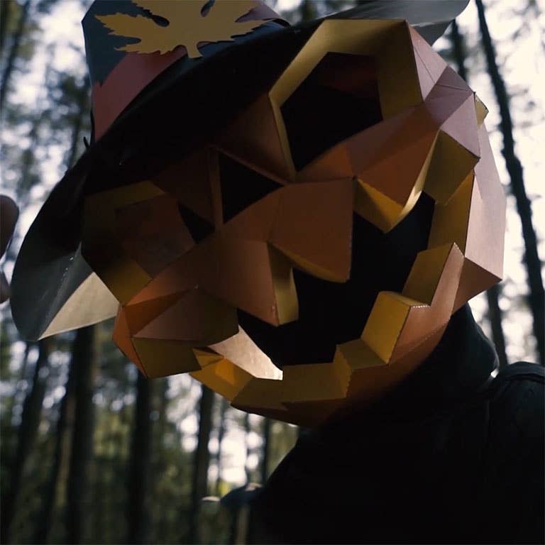 PAPERCRAFT WORLD - Wholesale DIY Craft Kit - 3D PaperCraft Pumpkin Origami Mask8