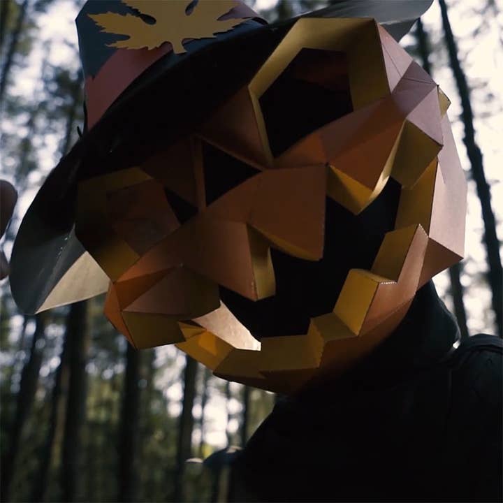 PAPERCRAFT WORLD - Wholesale DIY Craft Kit - 3D PaperCraft Pumpkin Origami Mask8