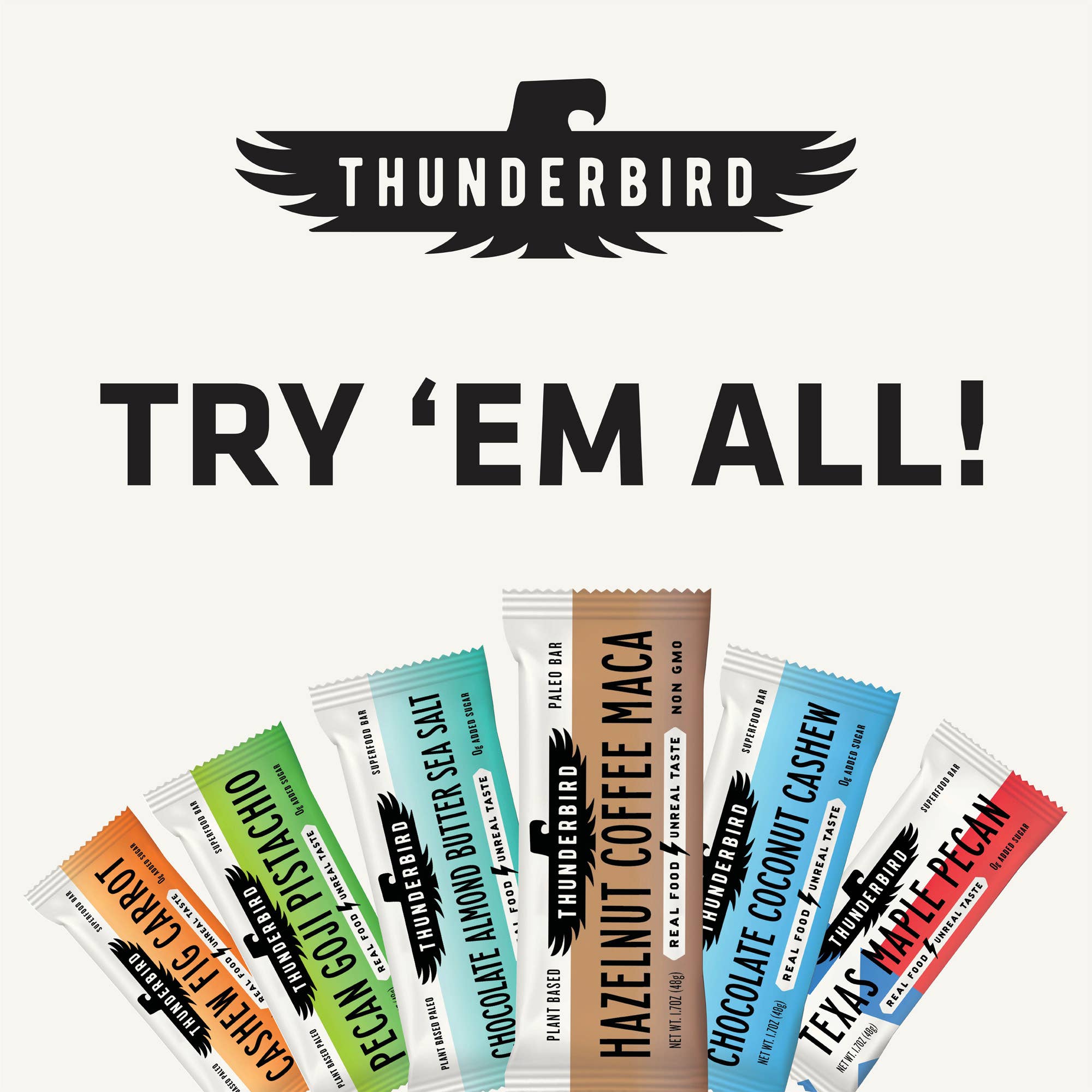 Thunderbird Real Food Bars – Engroshandel Snackbars – Chokolade Mandel Smør Havsalt2