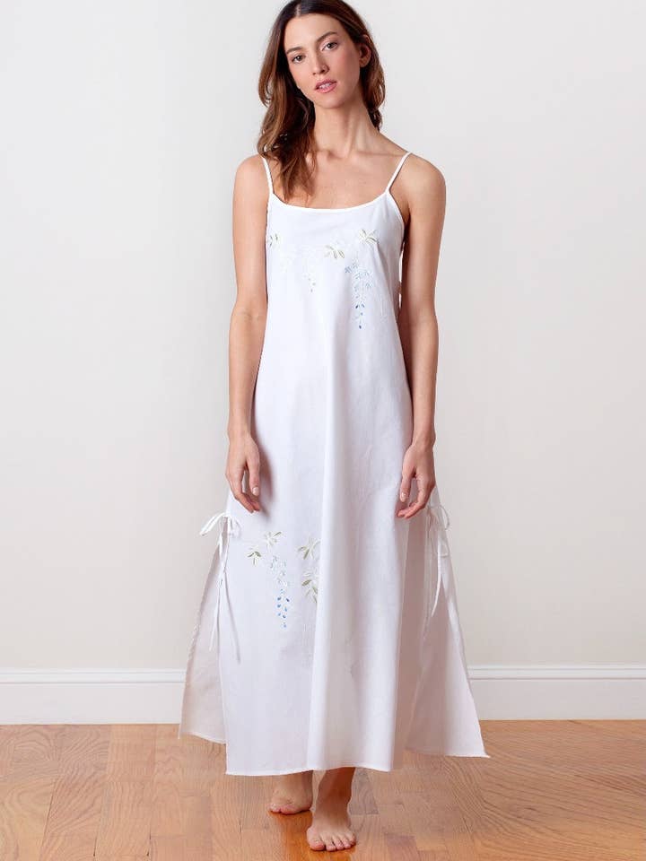 Jacaranda Living – wholesale Nattlinne - Dam – Jane vit bomull nattlinne2