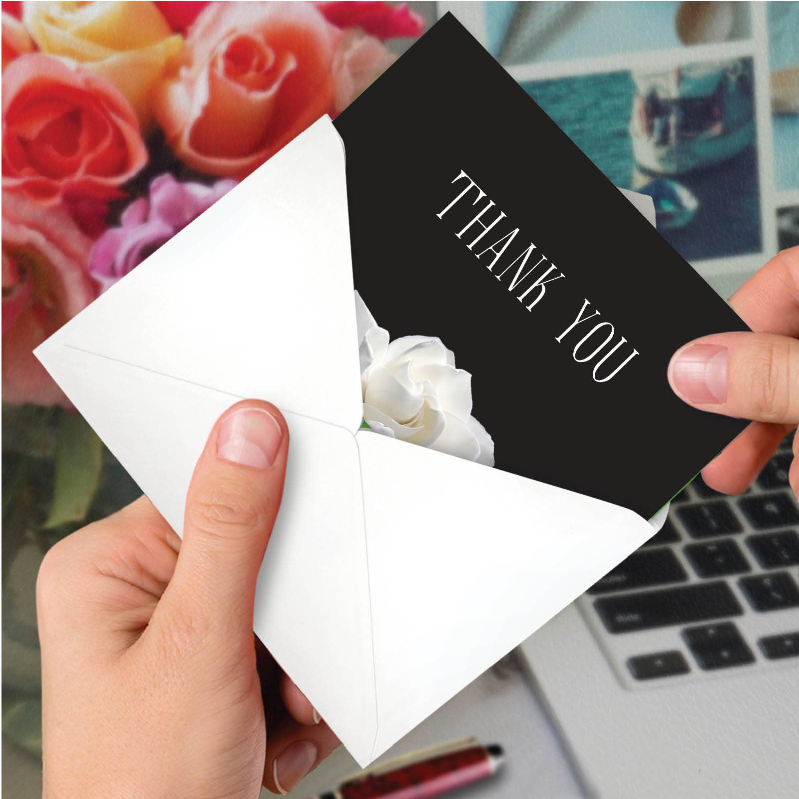 NobleWorks - Wholesale Thank You Card - Thank You Card - Floral Support - Gratitude3