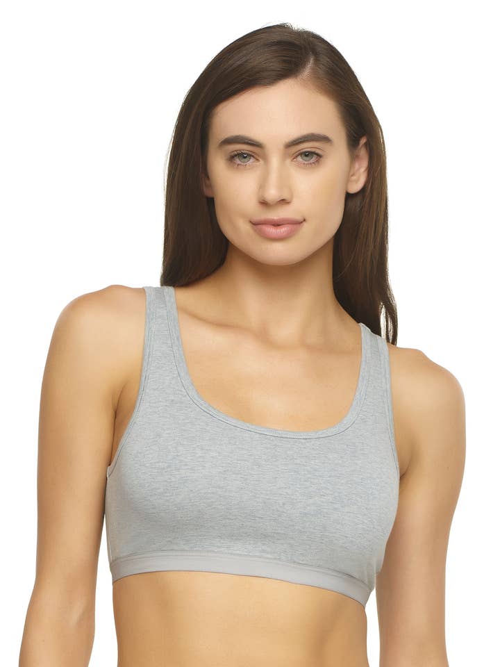 Organic Cotton Stretch Bralette - Sky for wholesale by Felina