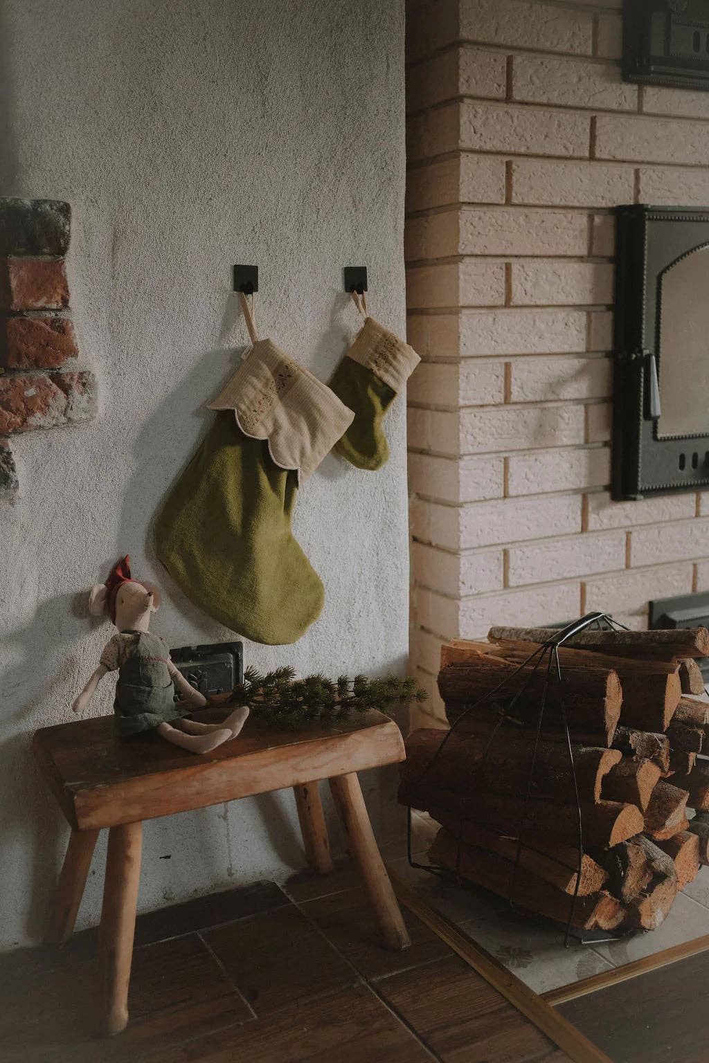 TISU - Wholesale Holiday Stocking - TISU Christmas stocking, Olive1