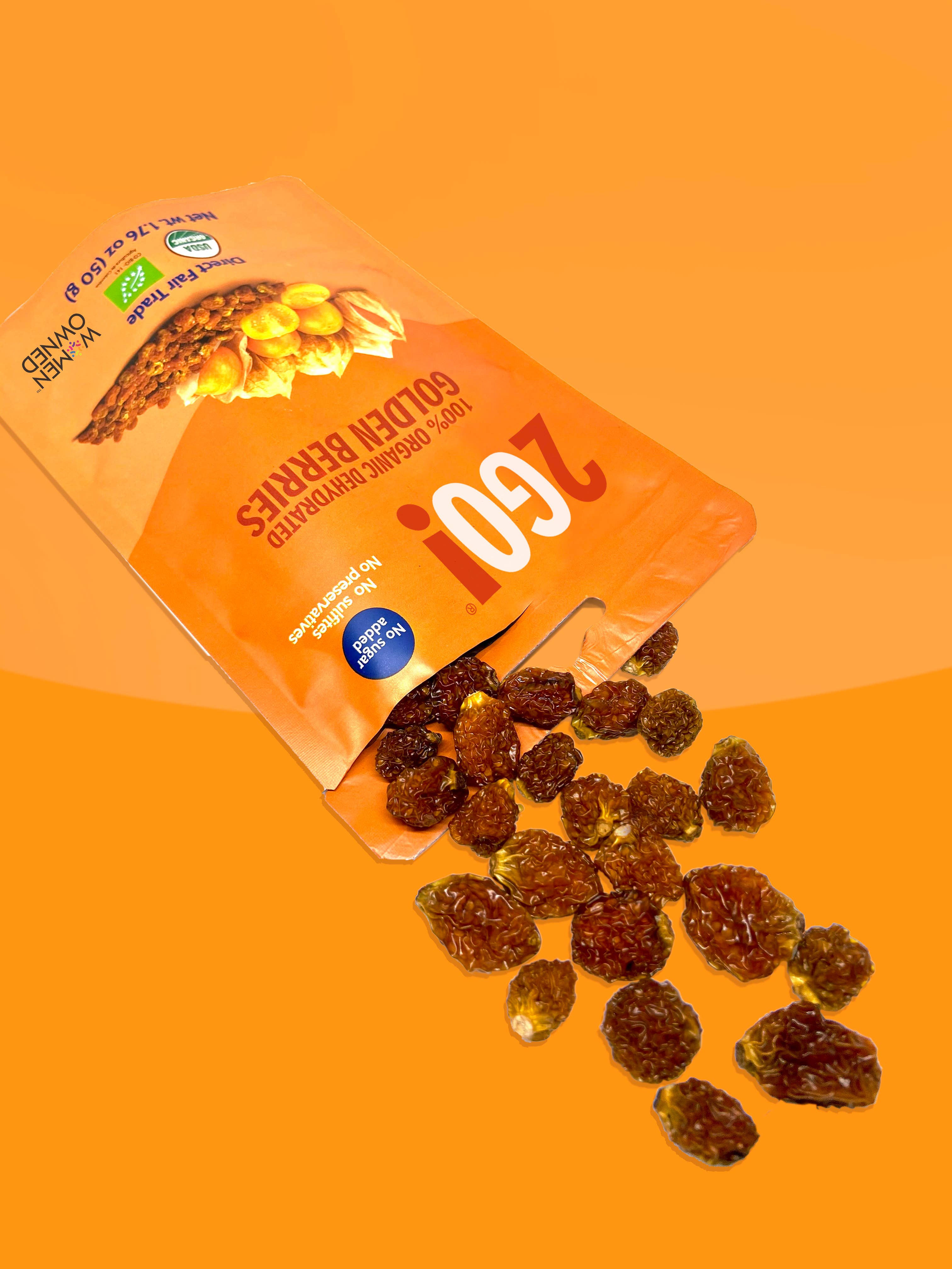 2GO! Organic Snacks - Wholesale Fruit Snacks - 2GO!® Organic Dried Goldenberries2