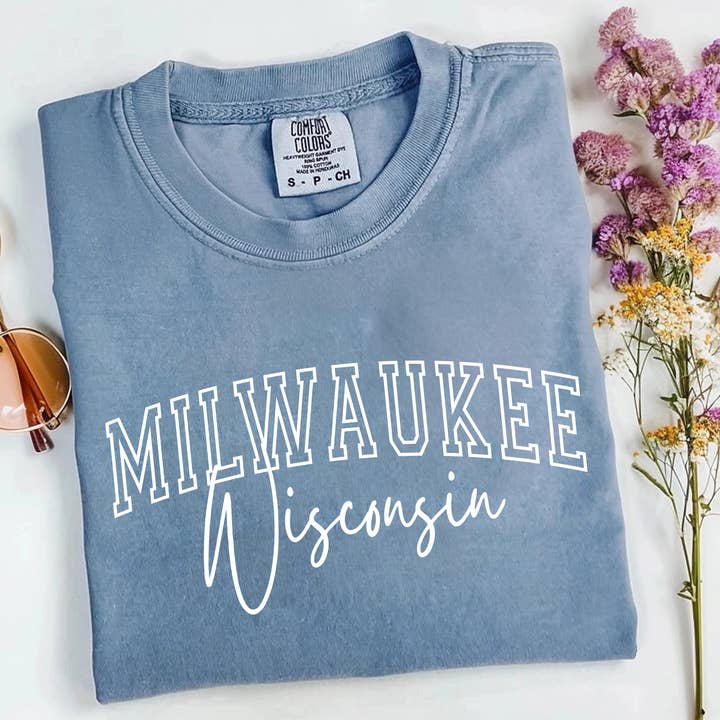 Miche Custom - Wholesale T-Shirt (Graphic) - Women's - City, State Custom Souvenir Shirt Comfort Colors®, DTF Print1