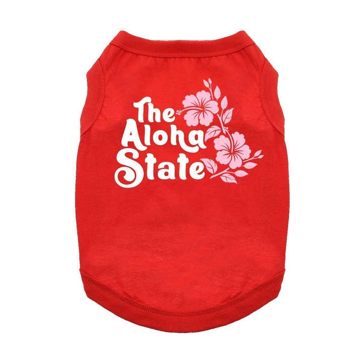 Aloha State Hundetrøje - Rød for engroshandel hos Doggie Design