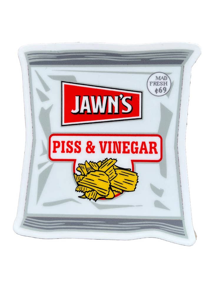 Jawn's Salt och Vinegar Chips klistermärke för wholesale av South Fellini