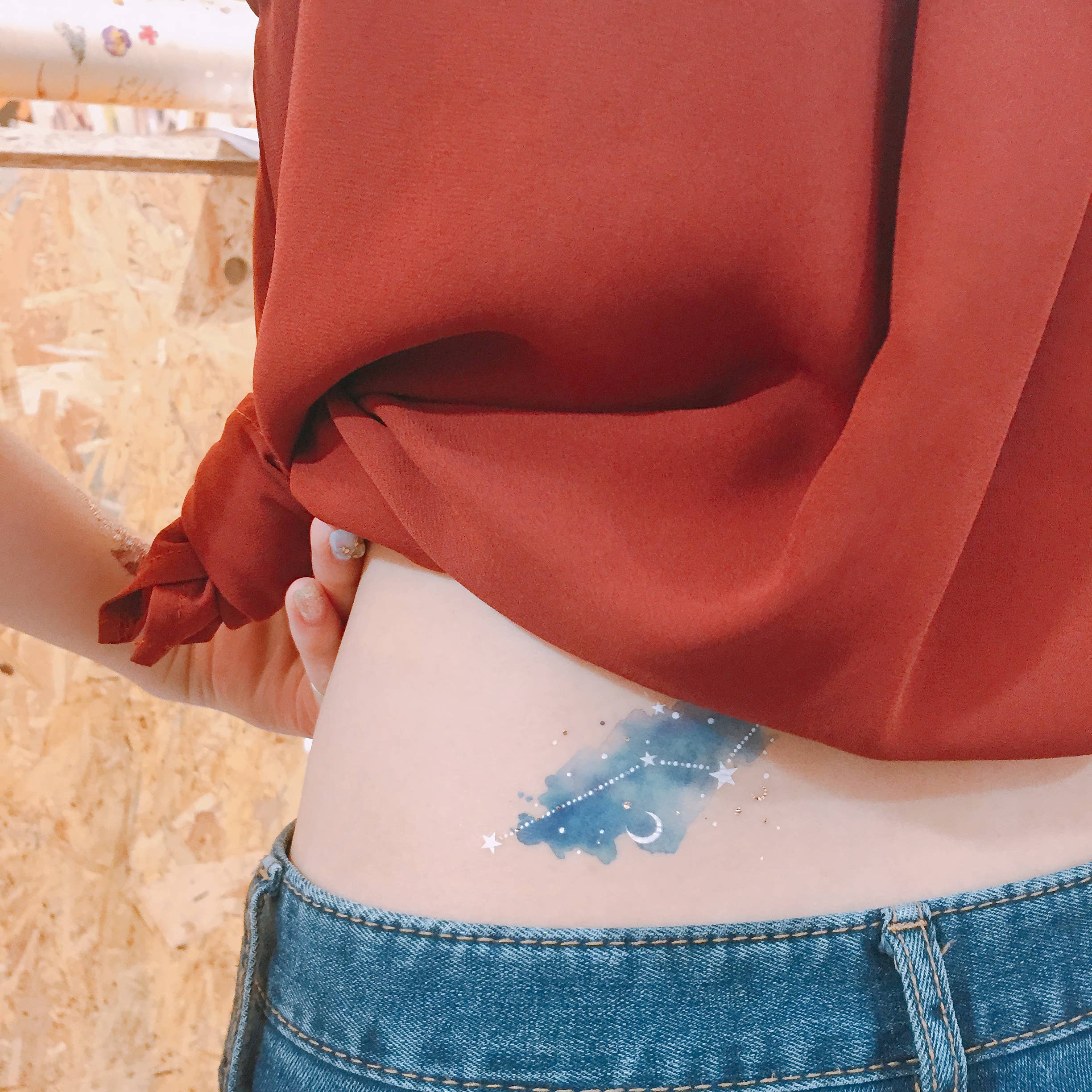 PAPERSELF - Wholesale Temporary Tattoo - Night Sky Temporary Tattoos Stickers2