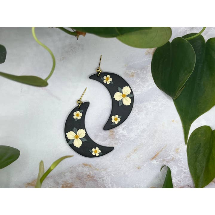 Moon Earrings, Fall Earrings, Hypoallergenic for wholesale by The Clay Arches