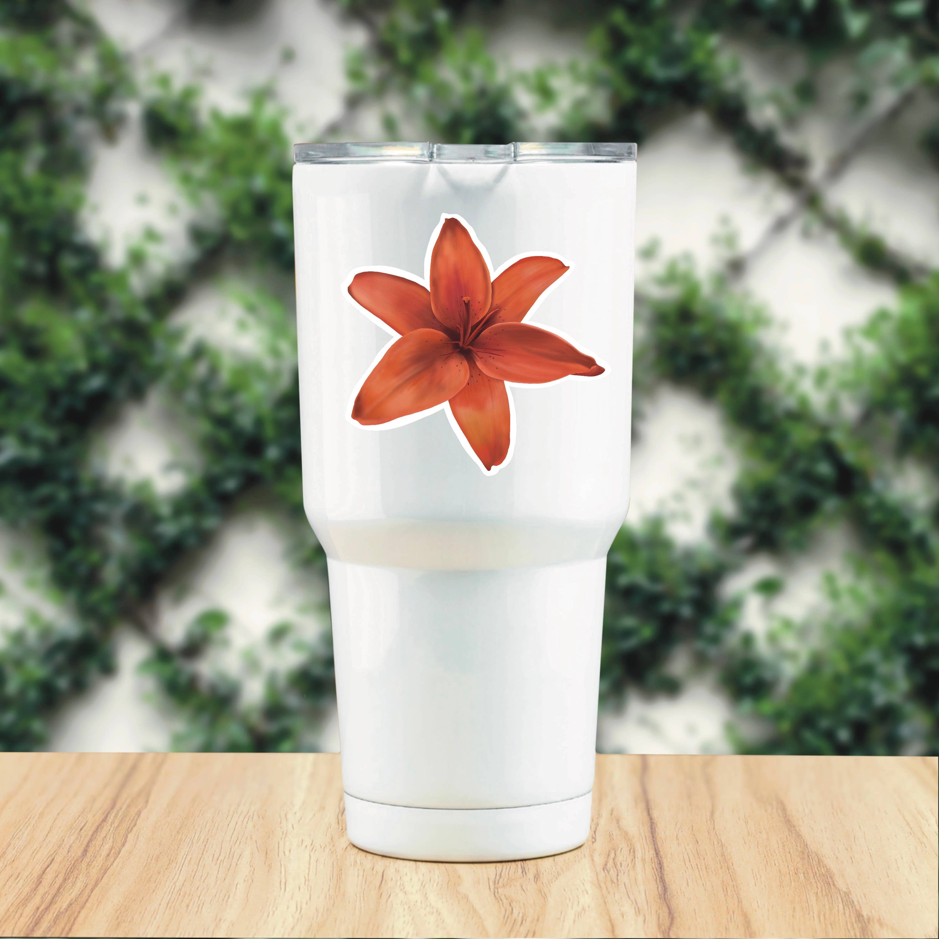 blonde birdie - Wholesale Sticker - Orange Lily Sticker, Star Gazer Lily Sticker