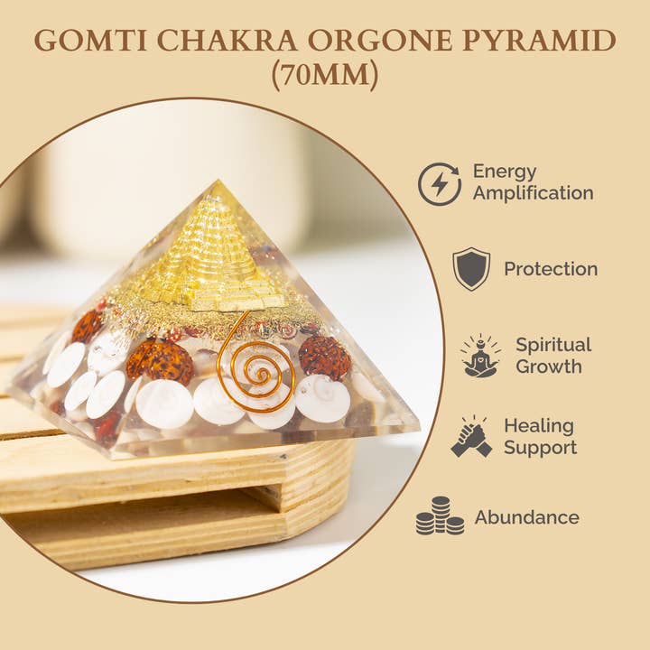 Soothing Crystals - Wholesale Spiritual Stone/Crystal - Orgone Pyramid | Gomti Chakra Pyramid | Healing Crystal8