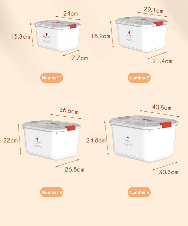 VIGOR - Wholesale First aid kit - Sleek Household Medical Box Emergency Medical Storage Box Dr9