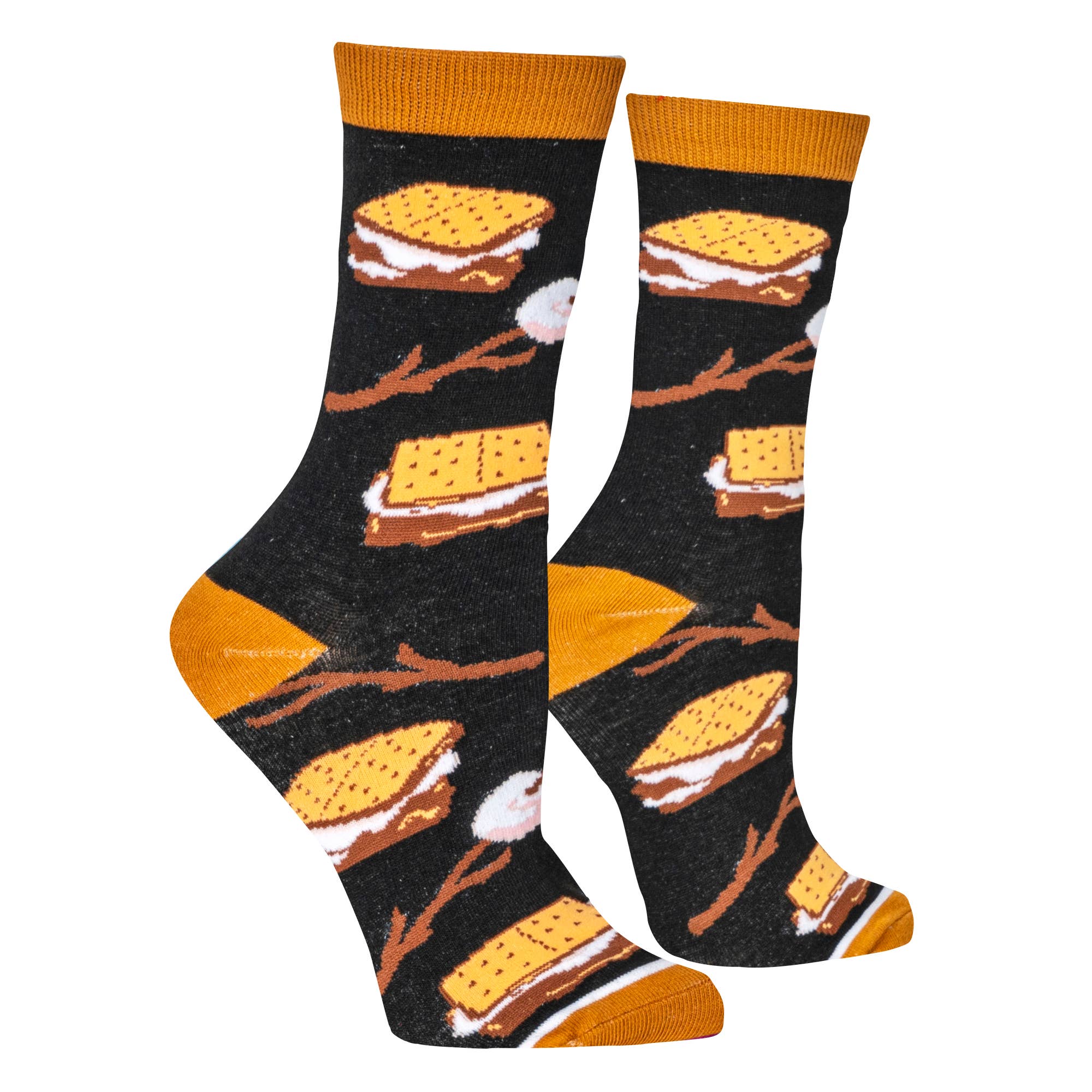 Crazy Socks - Wholesale Socks - Women's - Smores Women's Crew Folded Socks1