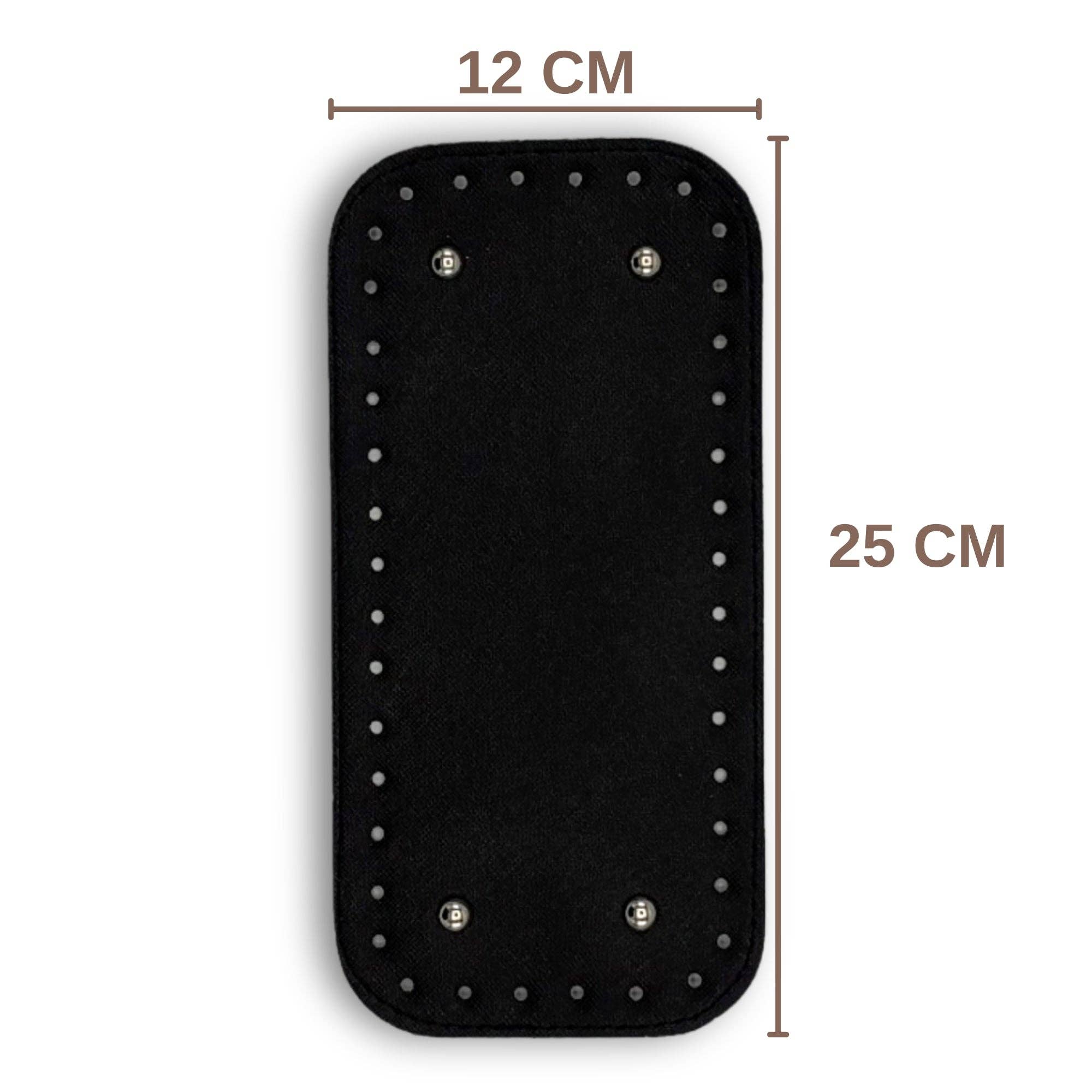 Sensy - Venta al por mayor Material para punto/ganchillo - Base para bolso mediano y base inferior de poliuretano, 12 cm x 25 cm24