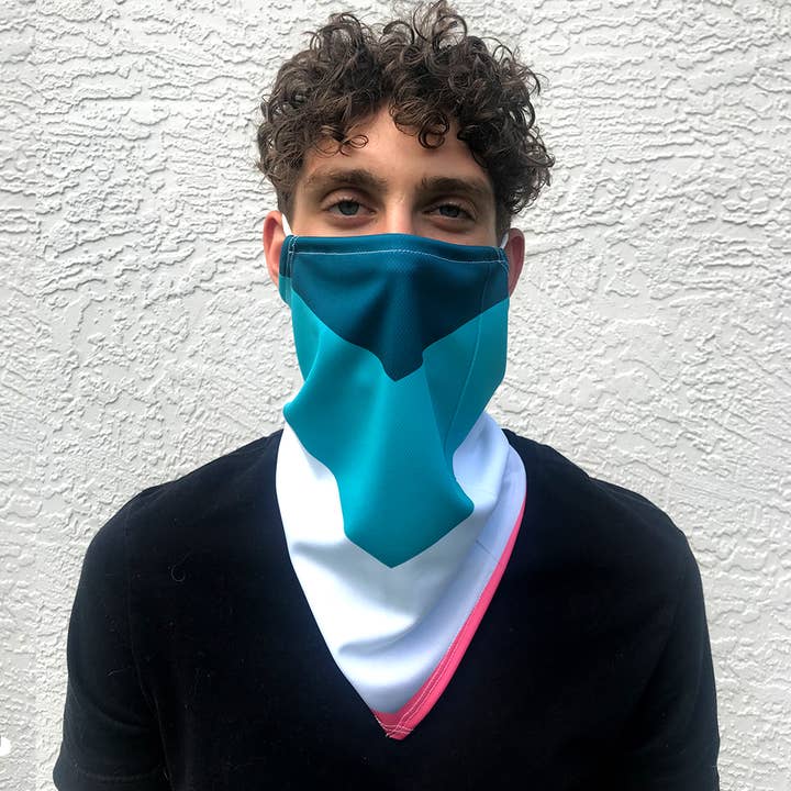 Comfy Bandana Style Neck Gaiter w/ a twist-Abstract007 for wholesale by Graphic Empire