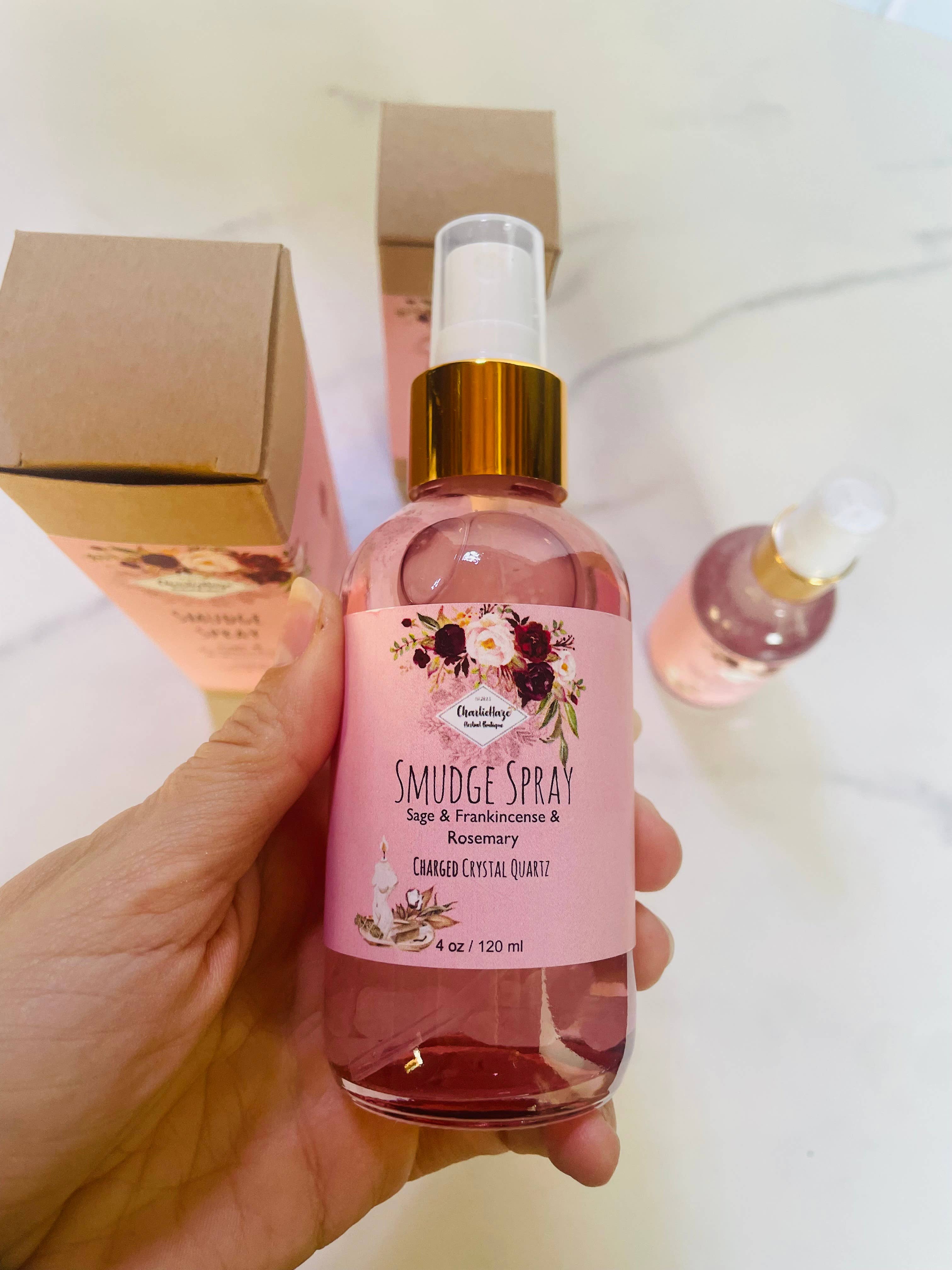 CharlieHaze - Venta al por mayor Sprays de aromas - ¡Botellas rosas de cuarzo cristalino con infusión de aerosol para manchas ahora!13