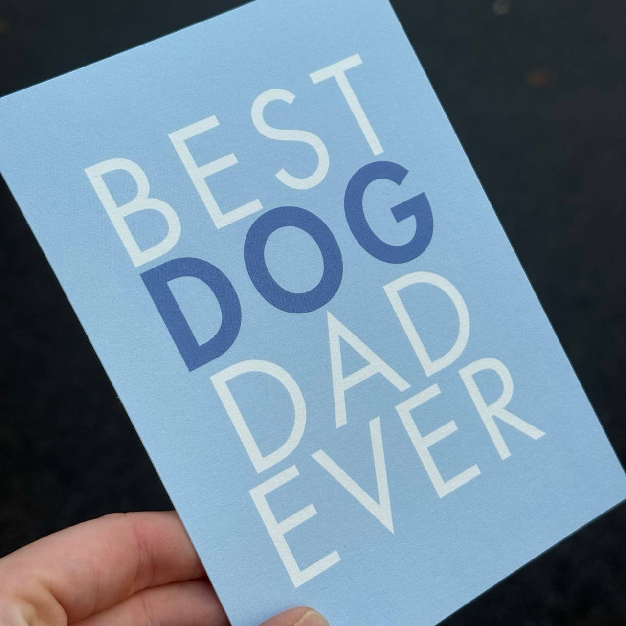 LOLLYPOPARTSTUDIO – Engroshandel Hverdagshilsen kort – Kort « Bedste Hundefar Nogensinde »4