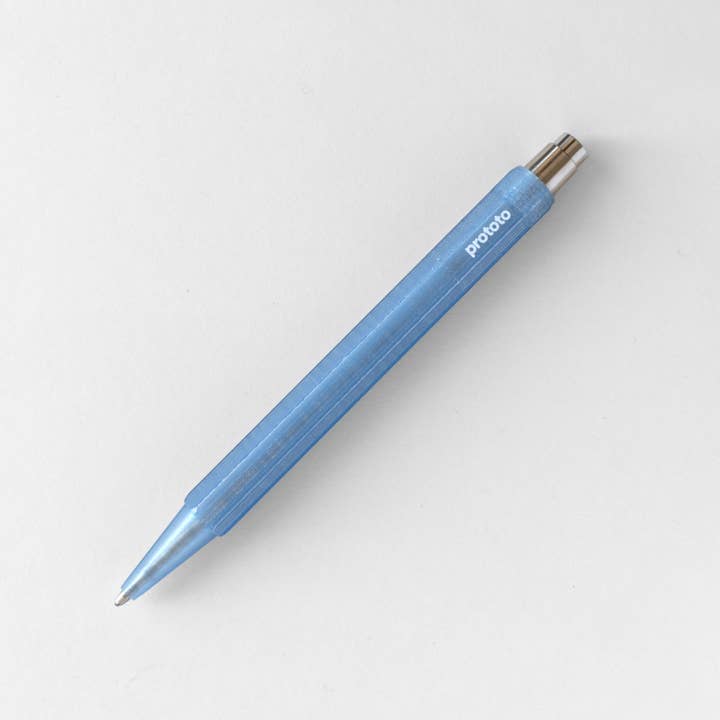 Prototo - Wholesale Pen - Blue Circular Ballpoint Pen Sustainable Recycling1