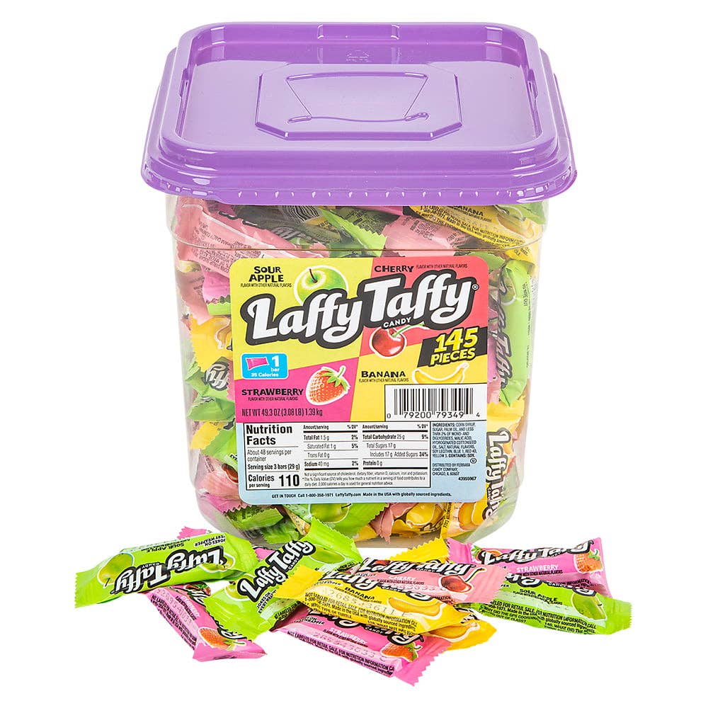 La Luna Bella - Toys - Wholesale Taffy - LAFFY TAFFY ASSORTED MINI BARS 145ct LLB kids Toys3