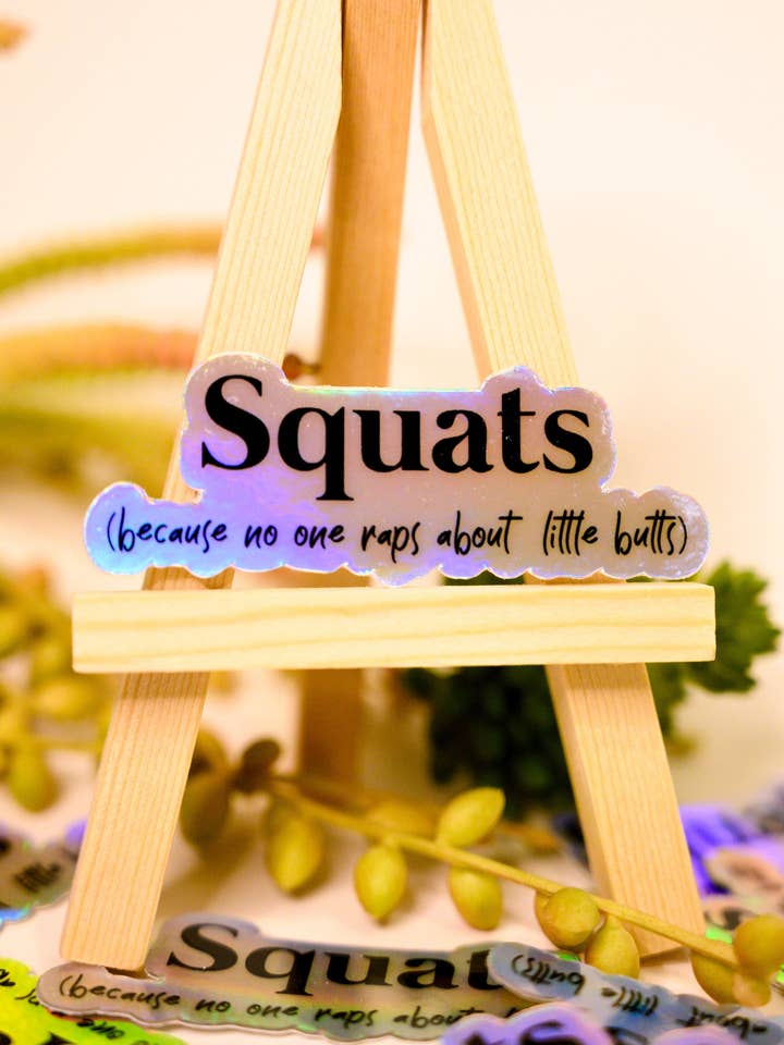 Autocollant Squats pour la vente par Lily & Violet