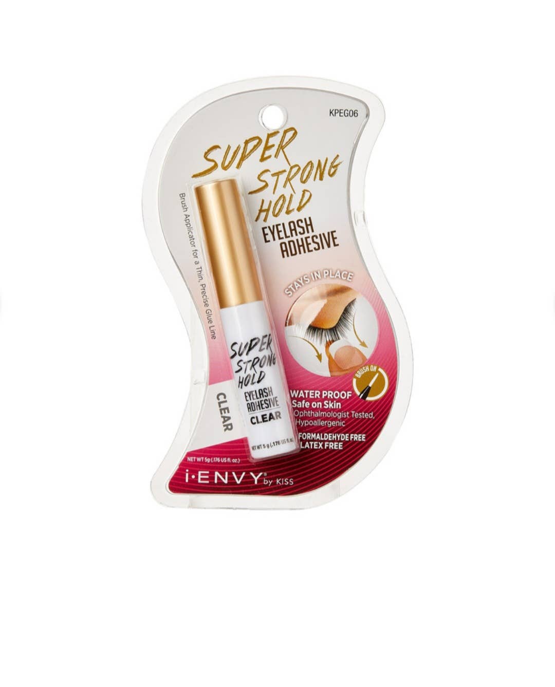 Majestic Wholesale - Wholesale Fake lash applicator - KISS i-ENVY IEK Super Strong Hold Lash Adhesive Clear 6pk