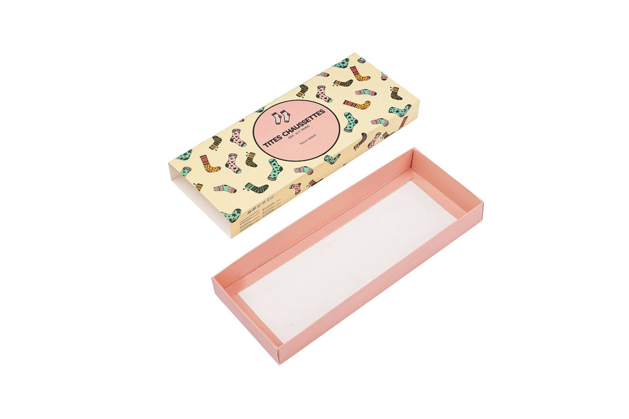 multicoloured Long Format Gift Box Socks Large Model for wholesale on Faire2