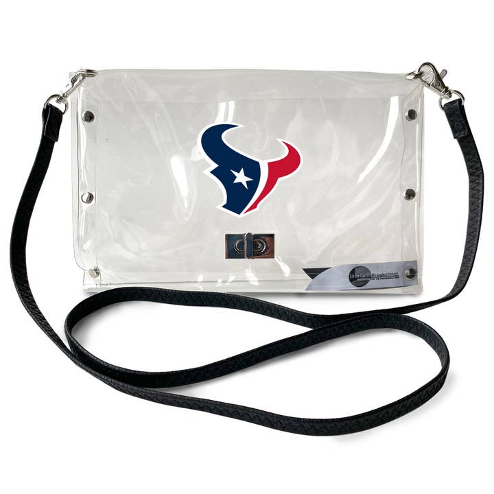 NFL Houston Texans Clear Envelope Purse for wholesale by Little Earth Productions