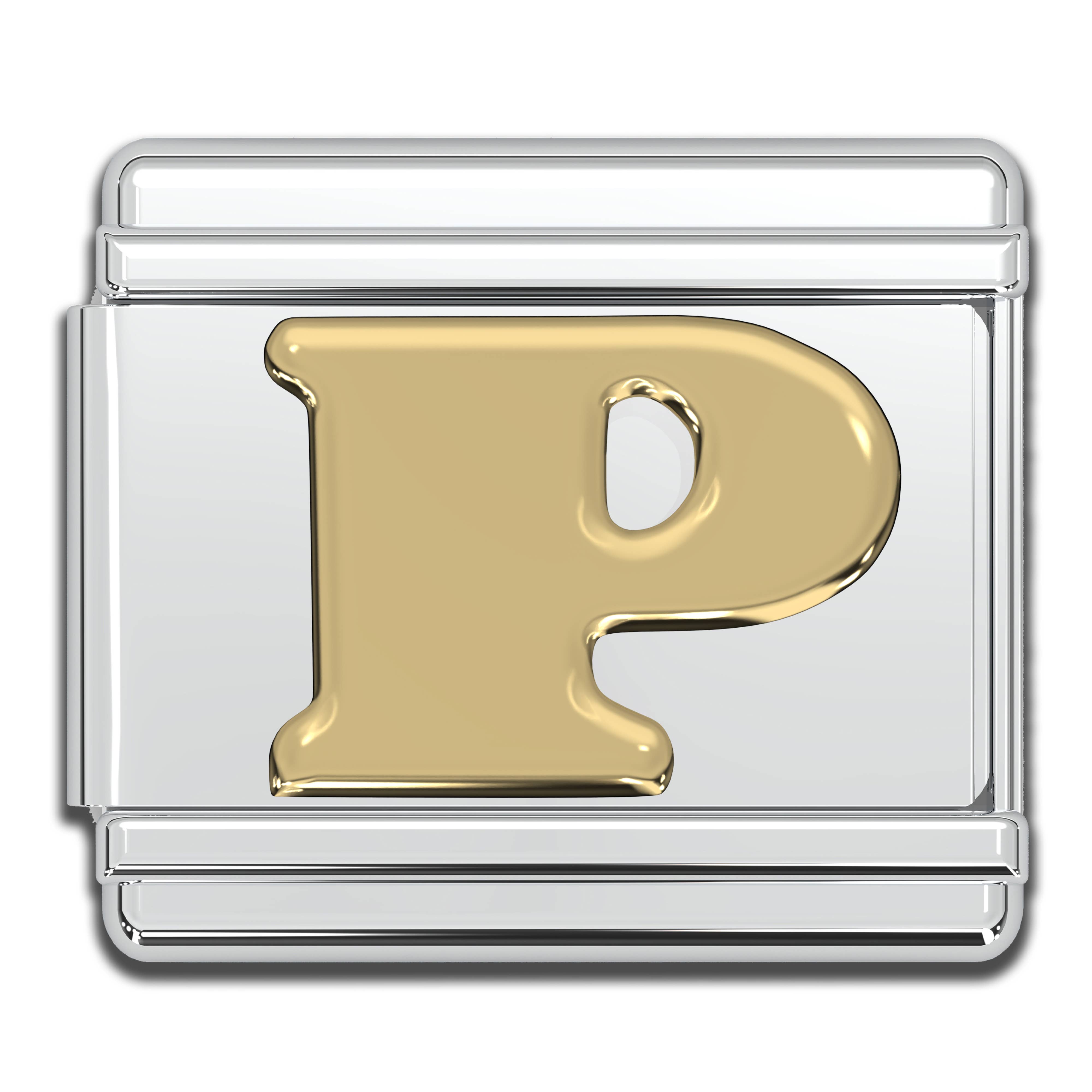 Natalia - Wholesale Individual Charm/Pendant - Italian Charm Letters A-Z - 9mm Gold Bracelet Charms12