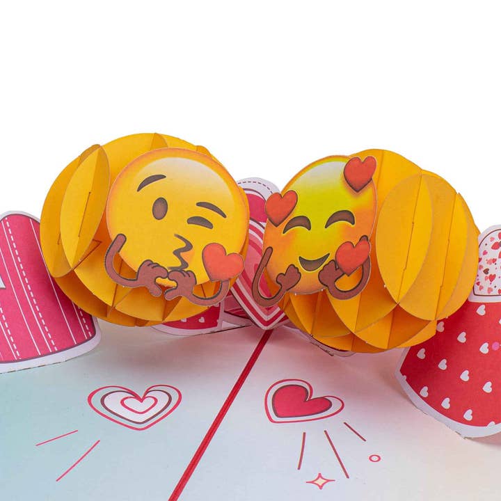 Paper Love, Love Emojis Popup-Karte für den Großhandel von Paper Love