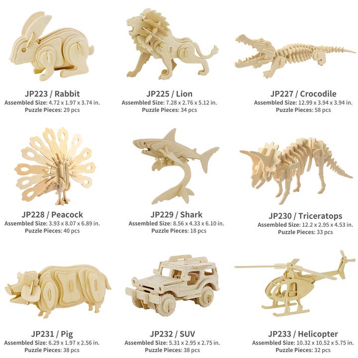 Hands Craft - Wholesale Puzzle - Kids - 3D Wooden Puzzles