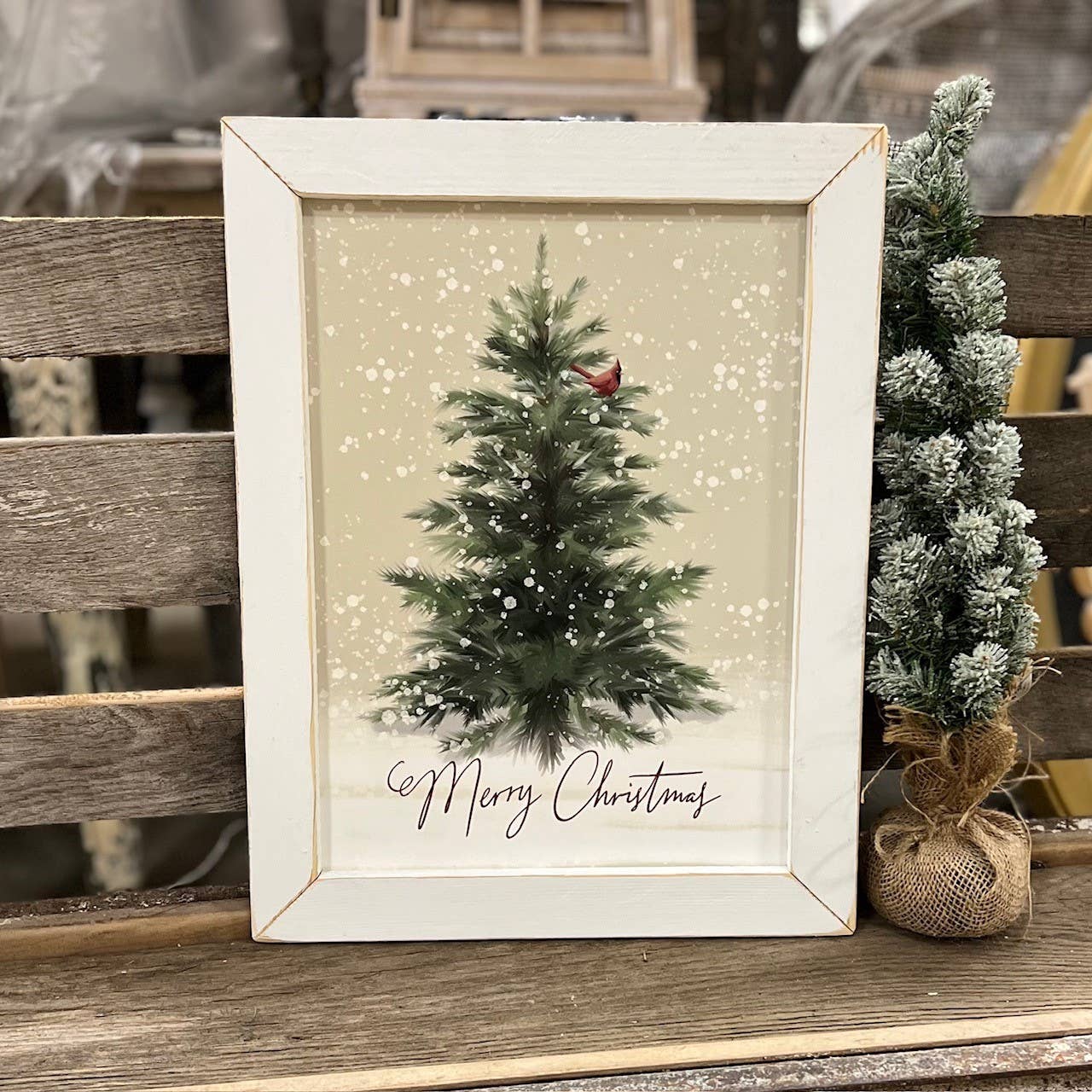JanMichaels Art & Home – Großhandel Weihnachtliche Wandkunst – FEN709 Woodland Frohe Weihnachten2