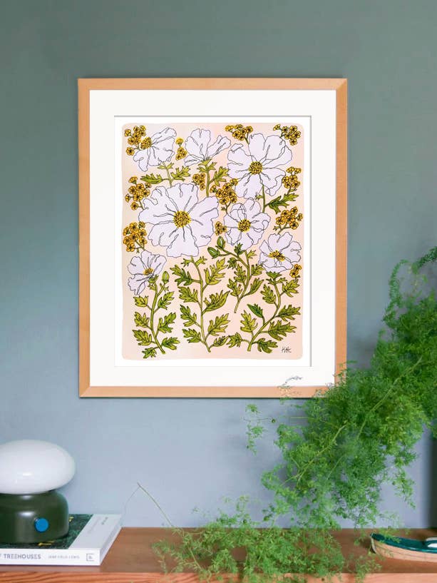 11x14 Matilija Poppy Peach Print for wholesale by Kim Hoppe