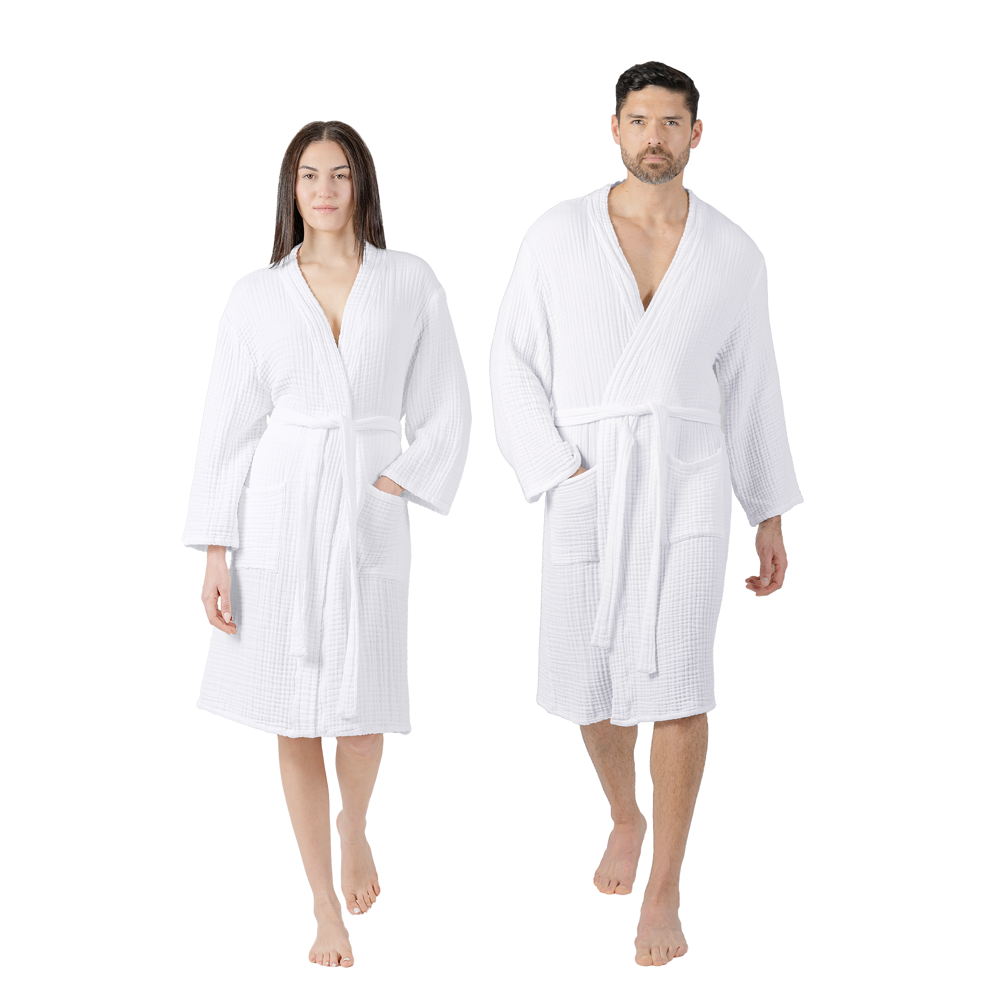Comfy Cubs - Vente Peignoir – unisexe - Peignoir de bain en mousseline pour adulte - Peignoir doux 100 % coton par Comfy Cubs28