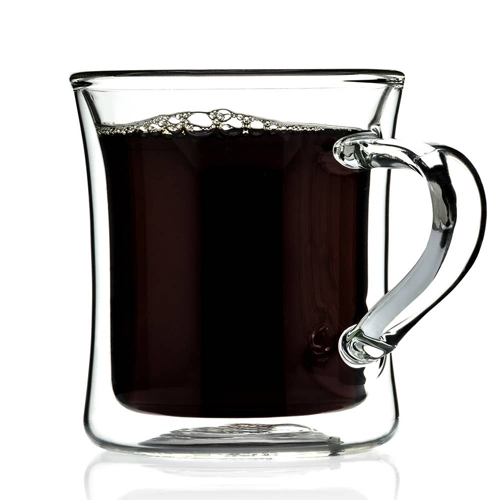 Highwave - Wholesale Coffee Mug - 10 oz Diner Double Wall Glass With Handle4