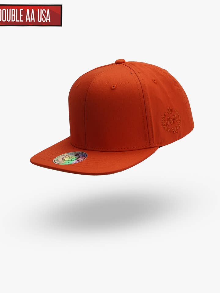 Orange Blank Snapback, Intense Color, Caps for hiphop Styles for wholesale by DoubleAA USA