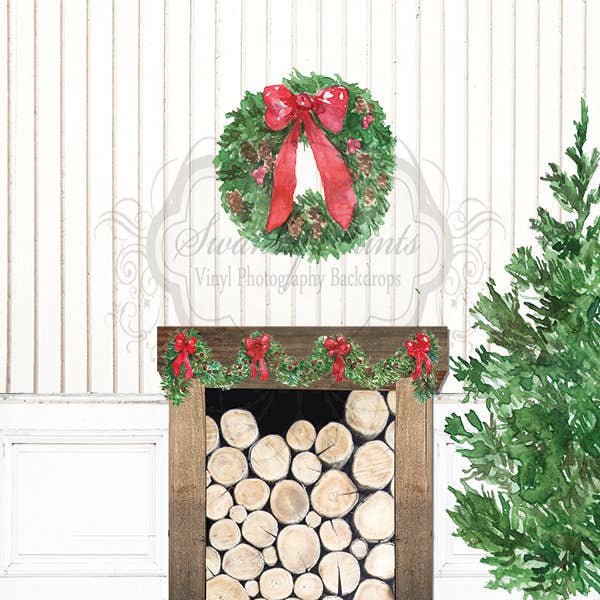 Fondale fotografico in vinile con motivo natalizio, 20,3 x 20,3 m. per la vendita all'ingrosso da parte di Swanky Prints