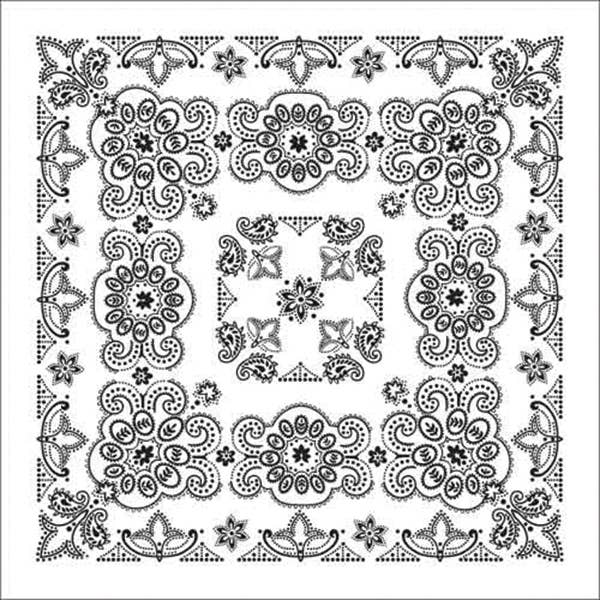 Western Express - Wholesale Bandana - Unisex - Oversize White Bandana