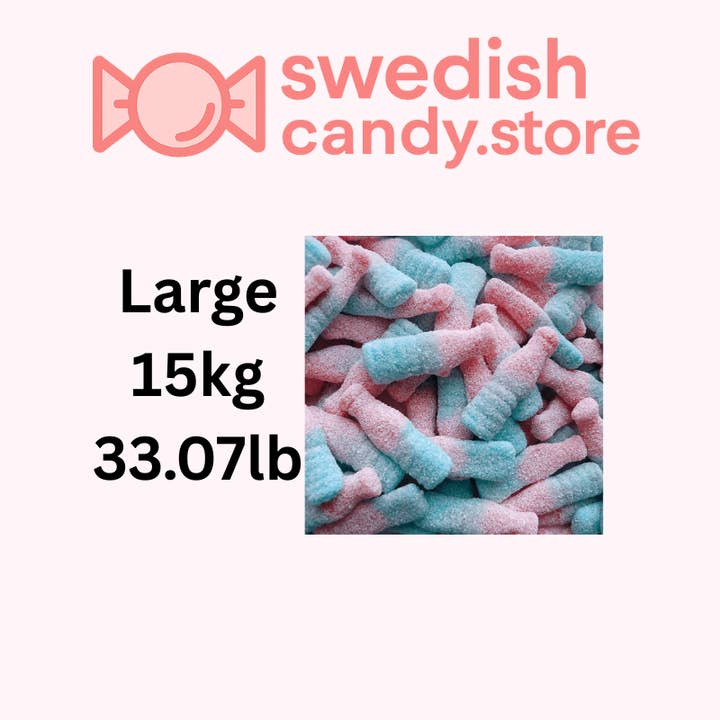 Swedish Candy.Store - Swedish Candy - Wholesale Gummy - Swedish Candy Bubblizz Lutti Bottles 2.5 kg/ 5.51LB2