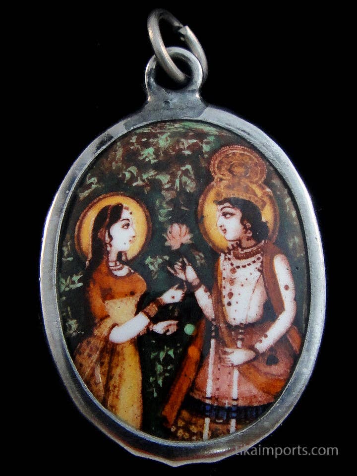 Emalje vedhæng - Rama & Sita for engroshandel hos Tika