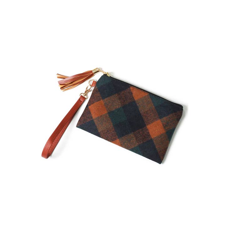 Hana - Wholesale Pouch - Women's - Plaid Pattern Pouch Bag3