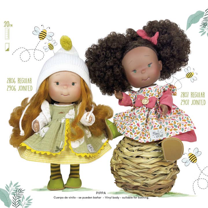 Nines Artesanals d'Onil Dolls - Wholesale Doll - Kids - PIPPA COUNTRYSIDE MULATTO DOLL1