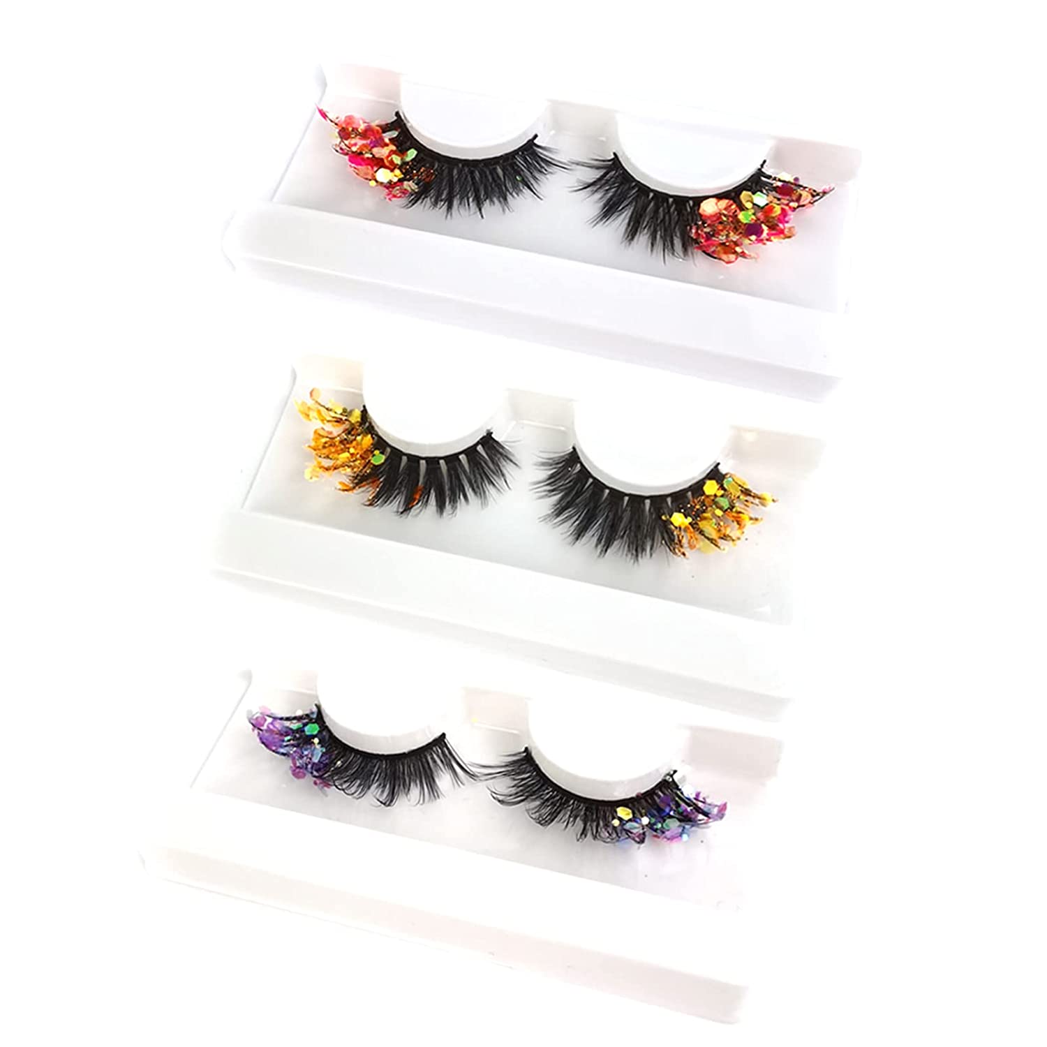 SugarQuoteMeNot LLC - Wholesale False/Fake Eyelashes - Glam Glow-in-the-Dark & Luminous Glitter Glam Eyelashes28