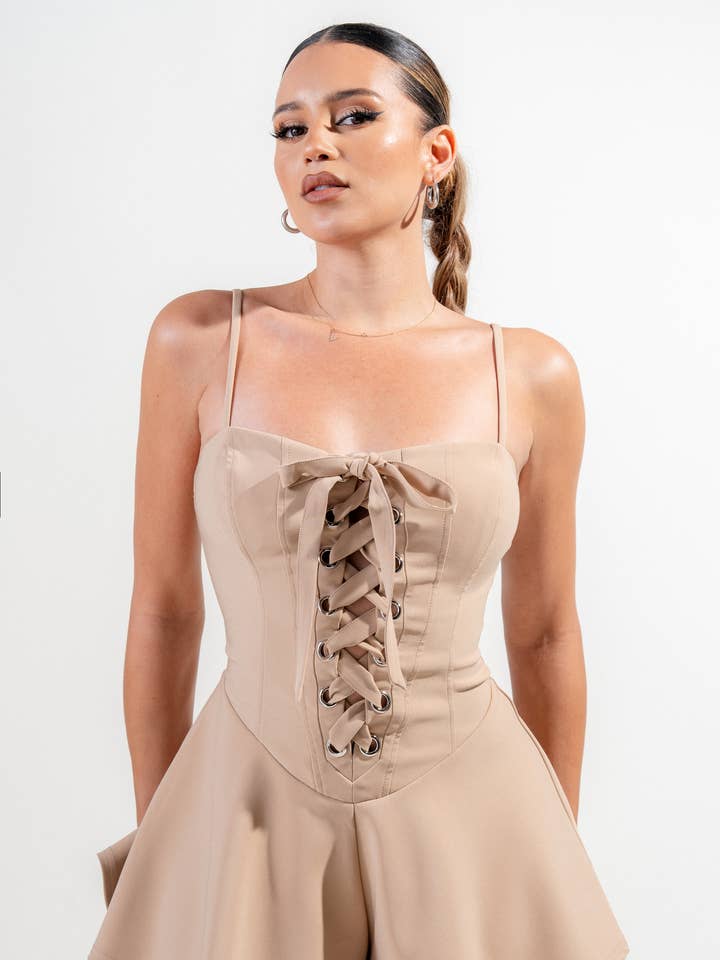 PJ11097KST_COMBINAISON TISSÉE EXTENSIBLE pour la vente par PRIVY